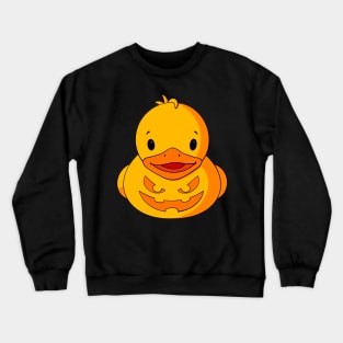 Evil Pumpkin Rubber Duck Crewneck Sweatshirt